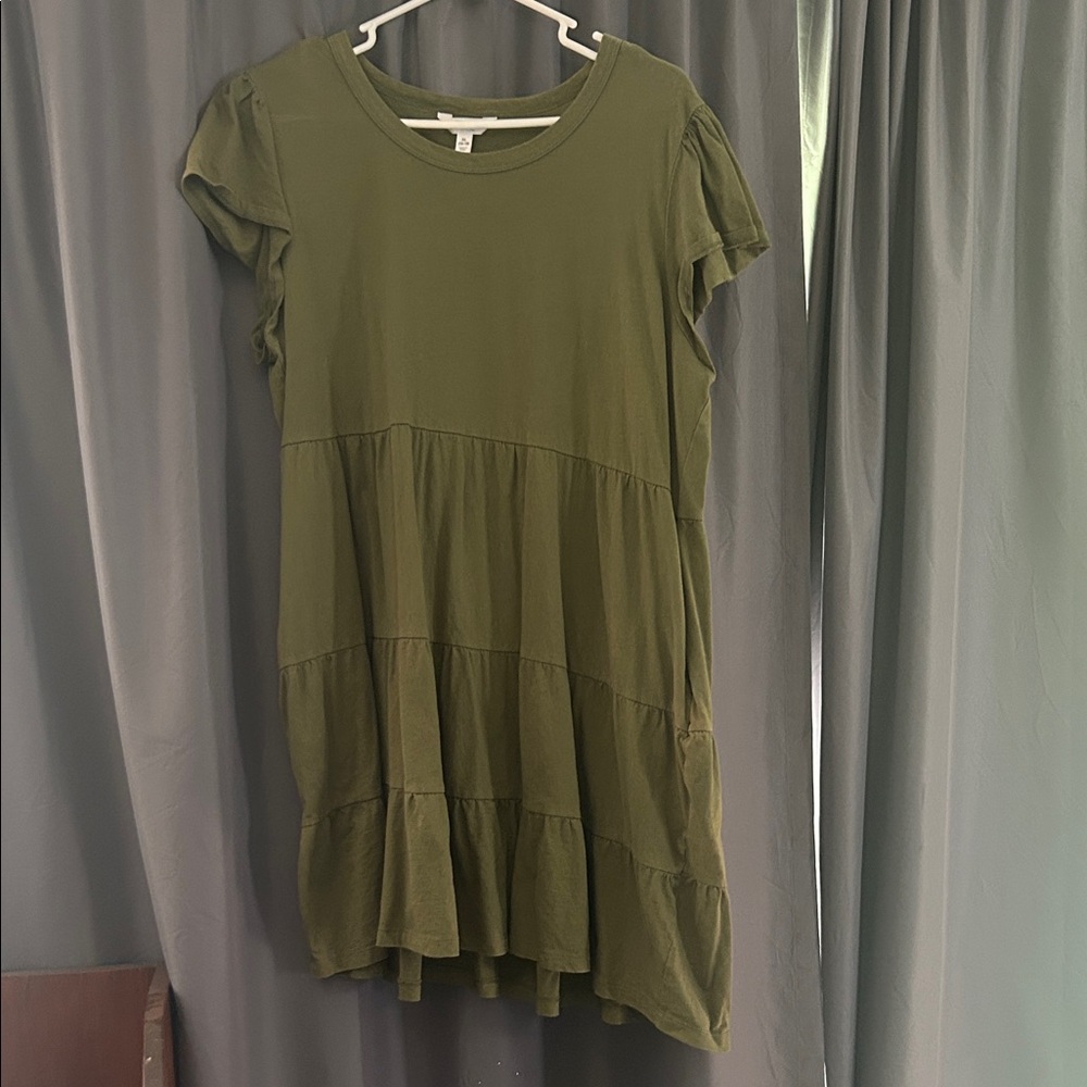 Time and Tru Sage Green Dress